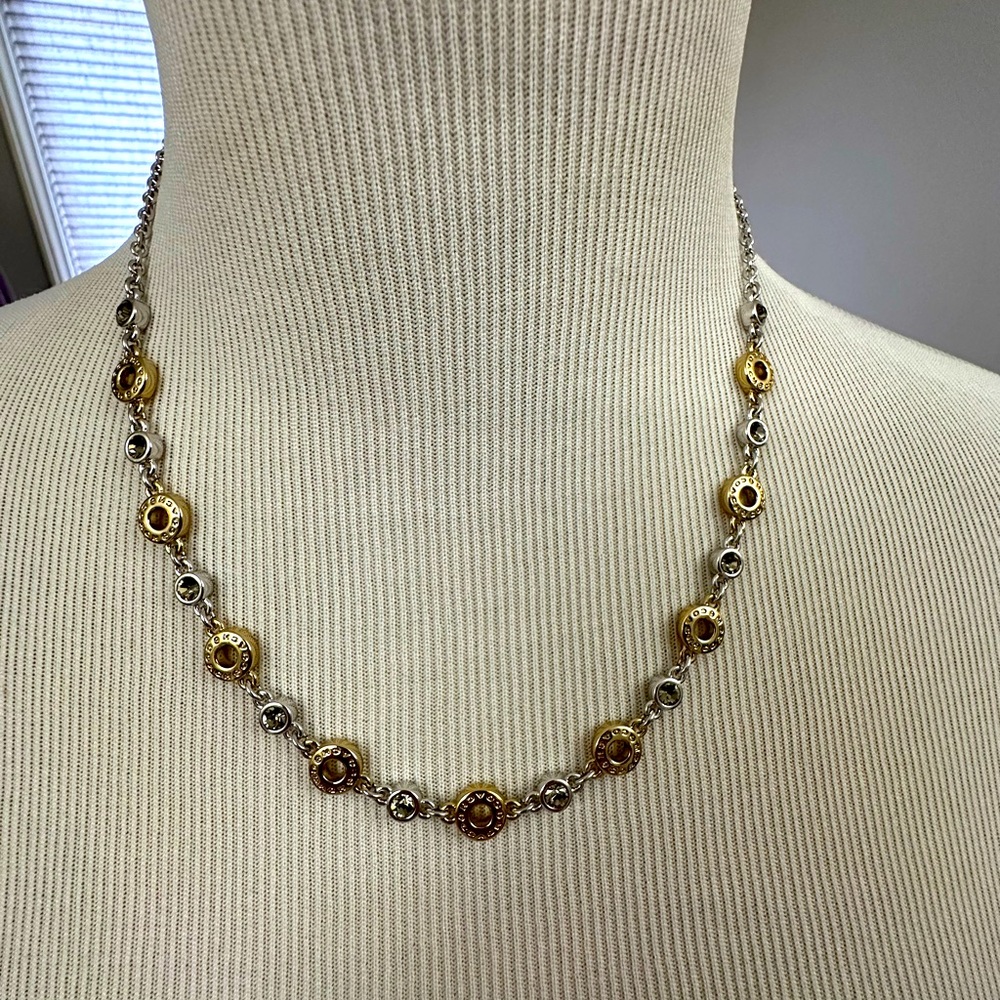 Two-tone 20” Coach necklace